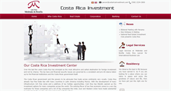 Desktop Screenshot of costaricainvestment.com